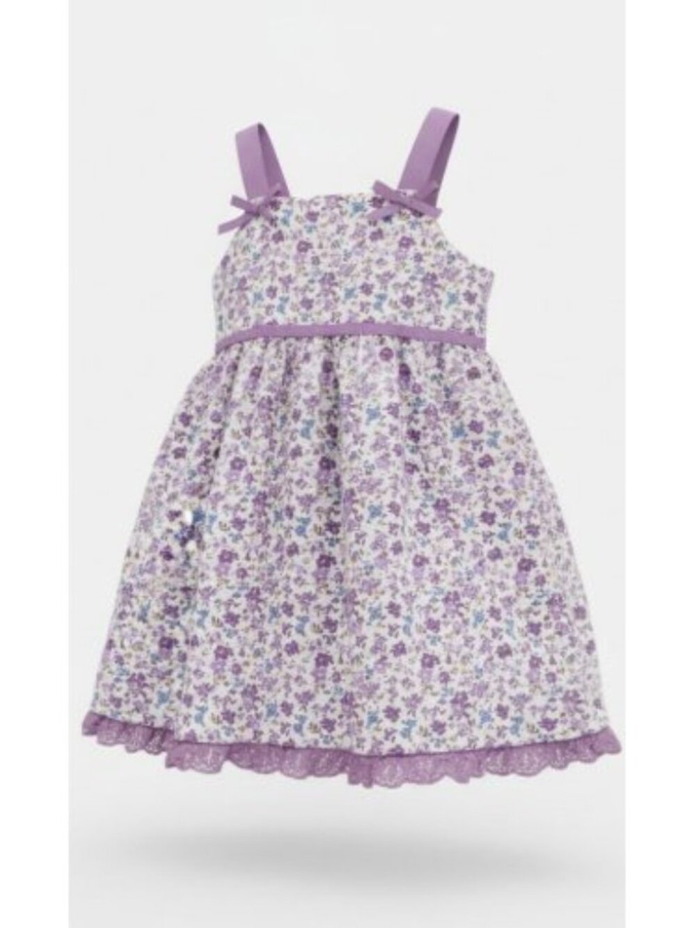 SWEET & SOFT (Paris) Purple Floral Print Sundress Girls Size 4T